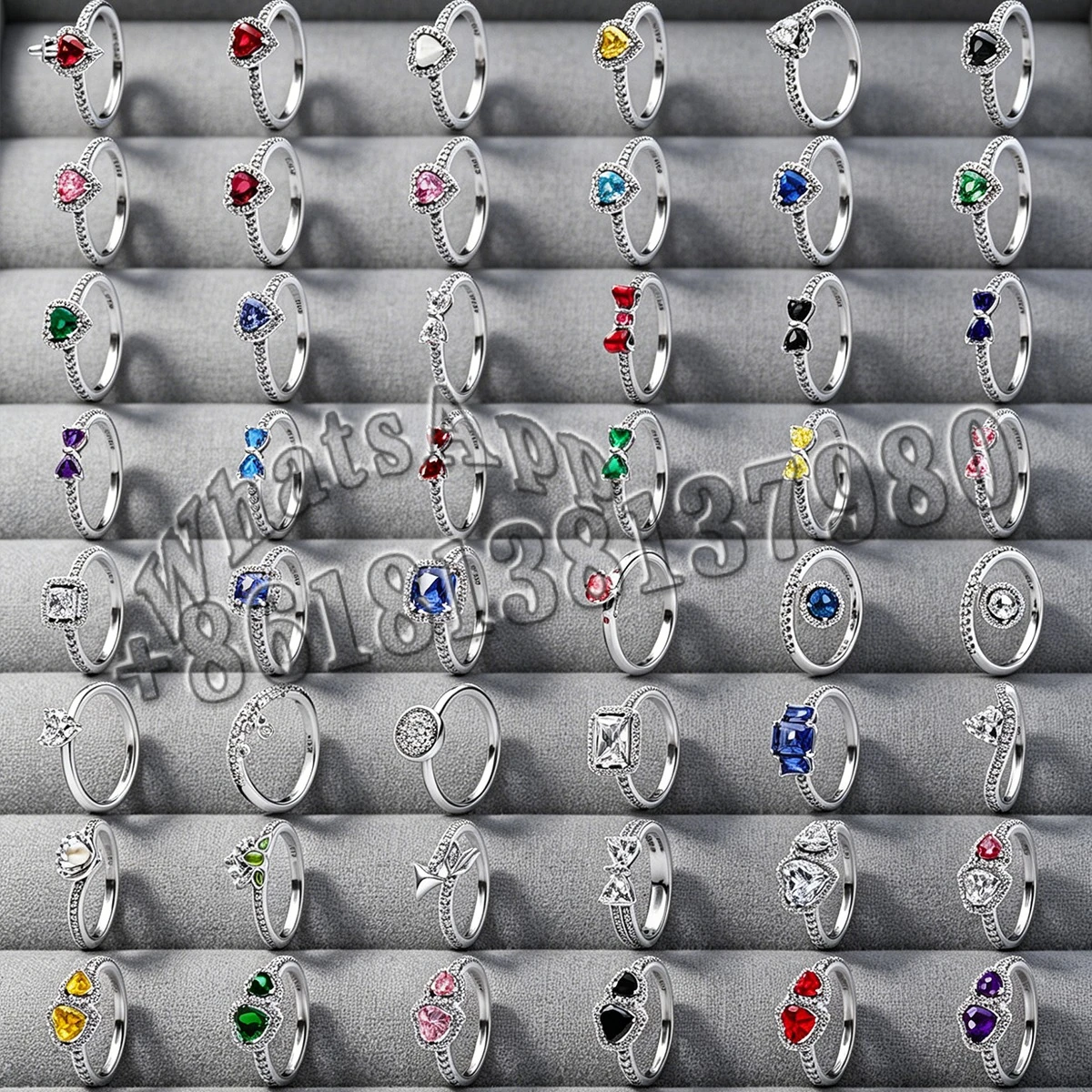 

LlGl 925 silver heart-shaped ring - suitable for women to wear at weddings and parties Exquisite jewelry