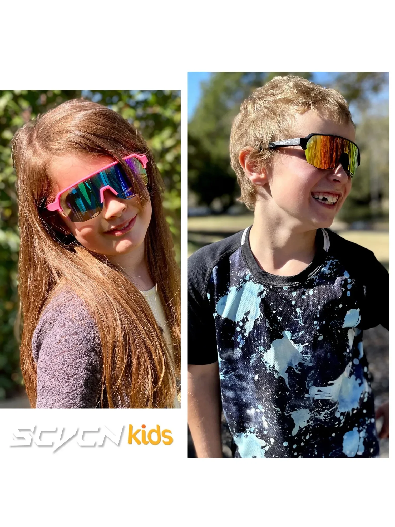 AliExpress SCVCN New Outdoor Kids Sports Sunglasses Boys Girls Glasses Bike Eyewear Child Camping Goggles MTB Running Bicycle UV400 Cycling