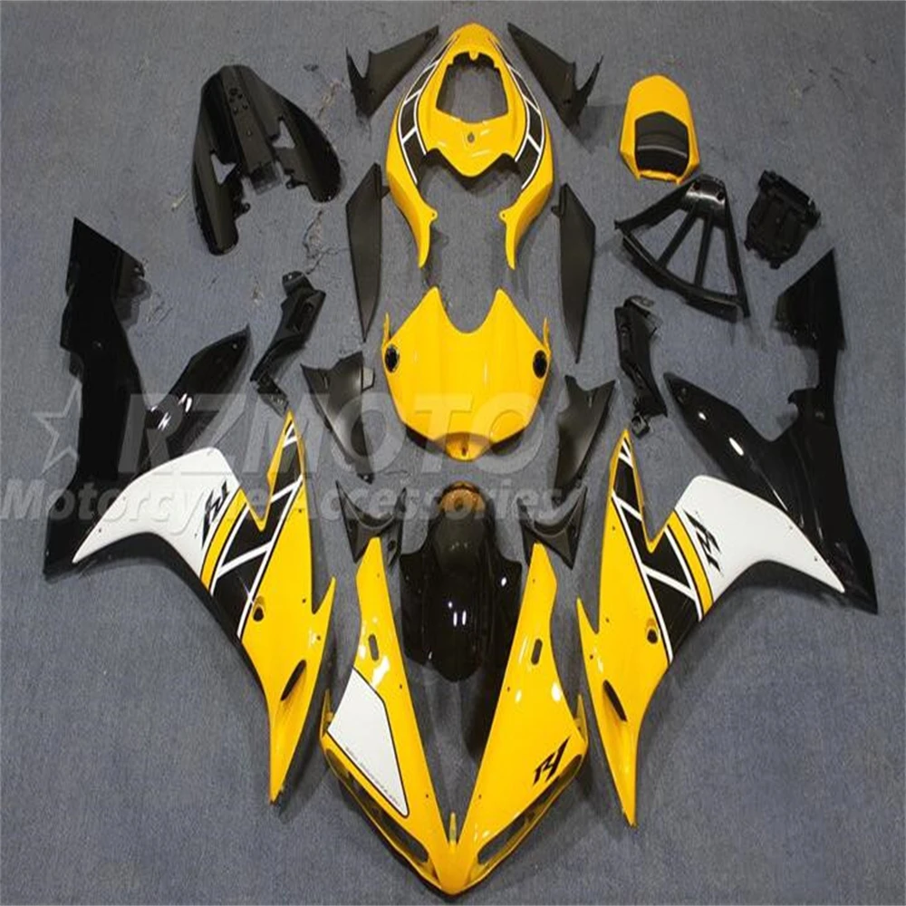 4Gifts New ABS Motorcycle Whole Fairings Kit Fit For YAMAHA YZF- R1 2004 2005 2006 04 05 06 Bodywork Set Shell Cool Yellow