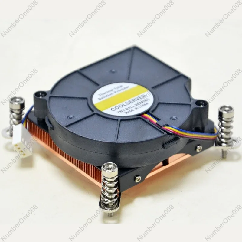 1U1150 CPU fan 1U1156 copper bottom turbo fan 1155 1151 radiator