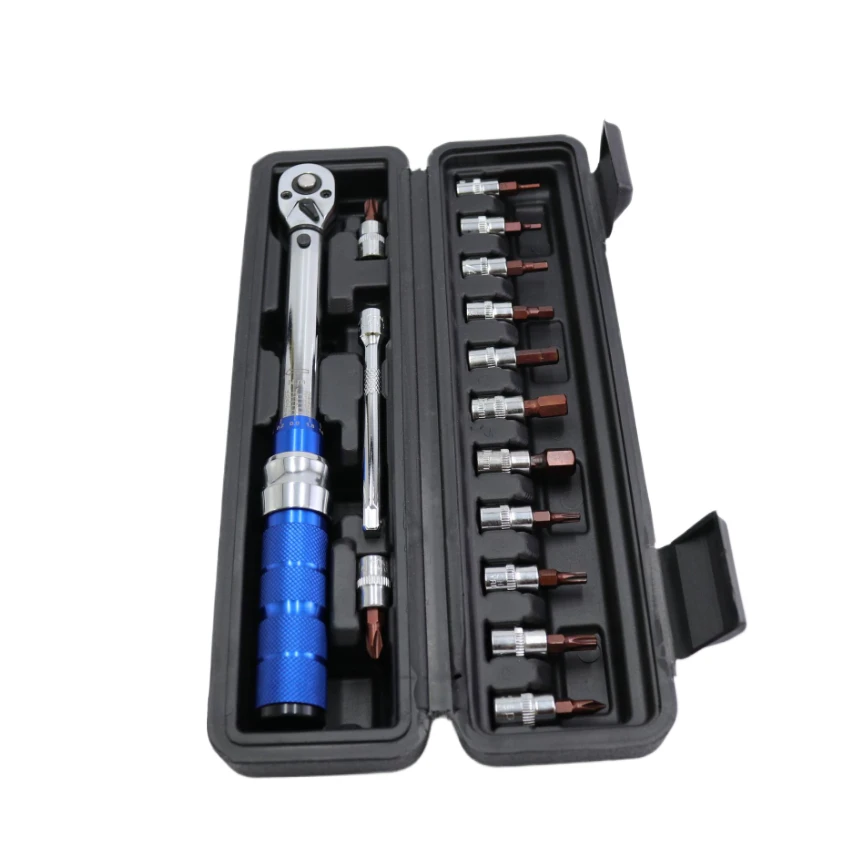 Imagem -02 - Professional Torque Wrench Tool Kit para Reparação de Bicicletas Bicicleta Digital Chave Chave Chave de Fenda Chave Soquete nm 24nm 15 Pcs