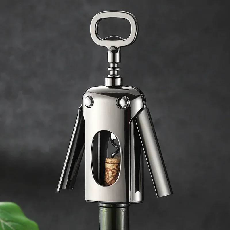 

Zinc Alloy Wine Corkscrew Wine Opener Gun Black Wine Opener Kitchen Gadgets