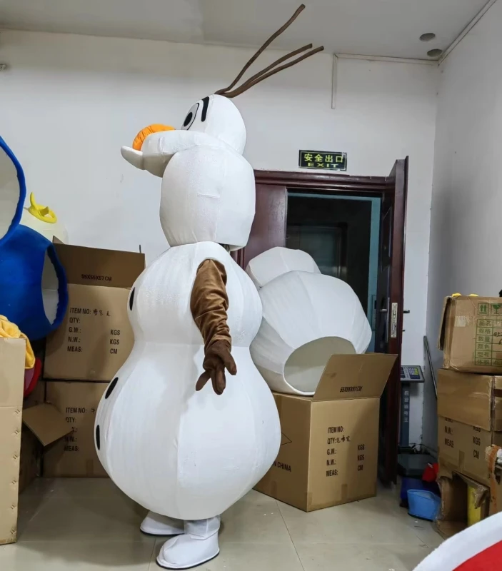 MINISO Disney Fashion Frozen Snow man Olaf character Olaf costume Mascot Advertising Costume Fancy Dress Party Animal carnival