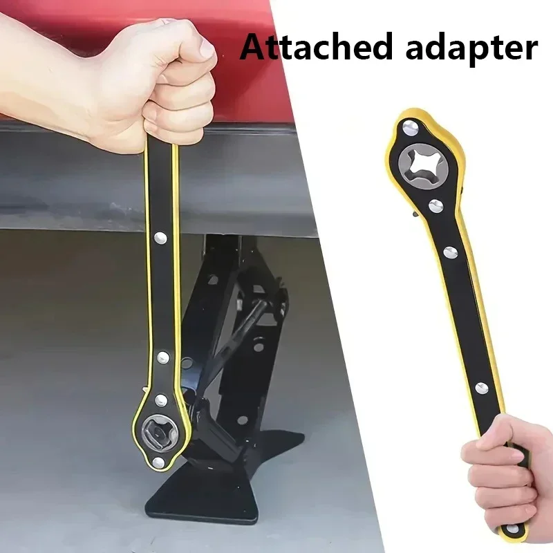 

Universal Car Wheel Hand Crank Ratchet Wrenches Garage Tire Wheel Handle Phillips Wrench Car Labor-Saving Jack Tire Repair Tool