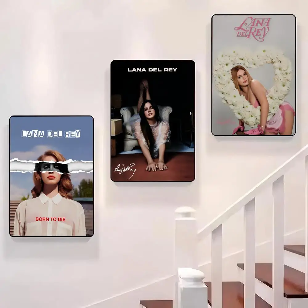 

Singer L-Lana Del Rey Poster Sticky Wall Waterproof Home Living Room Bedroom Bar Aesthetic Decoration Perfect Gift