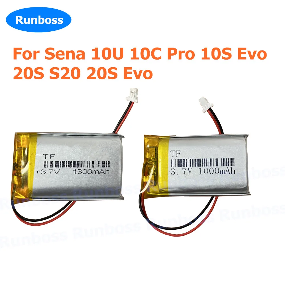 Replacement Battery For Sena 10U 10C Pro 10S Evo 20S 5s 20S Evo Bluetooth Helmet Headphone Batteries