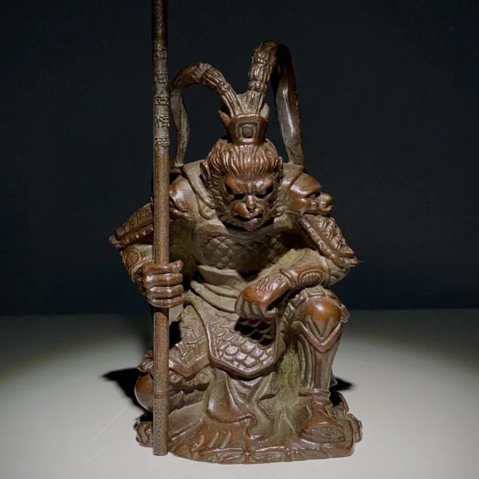 Fight to defeat Buddha Qitian Great Sage Sun Wukong Ornament Antique Ornament Antique Miscellaneous Collection Sun Wukong Orname