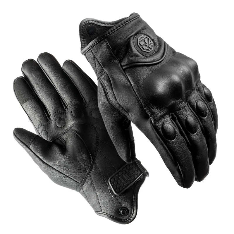ORZ-40-Motorcycle Rider Four Seasons Breathable Perforated Touch Screen Motorcycle Riding Gloves Motorcycle Travel Protection