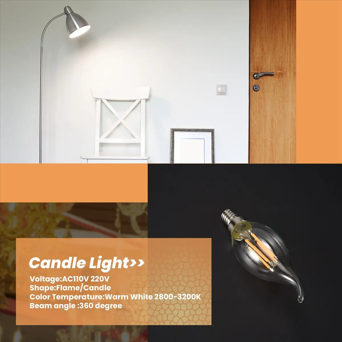 Babq Dimmable E12 4…