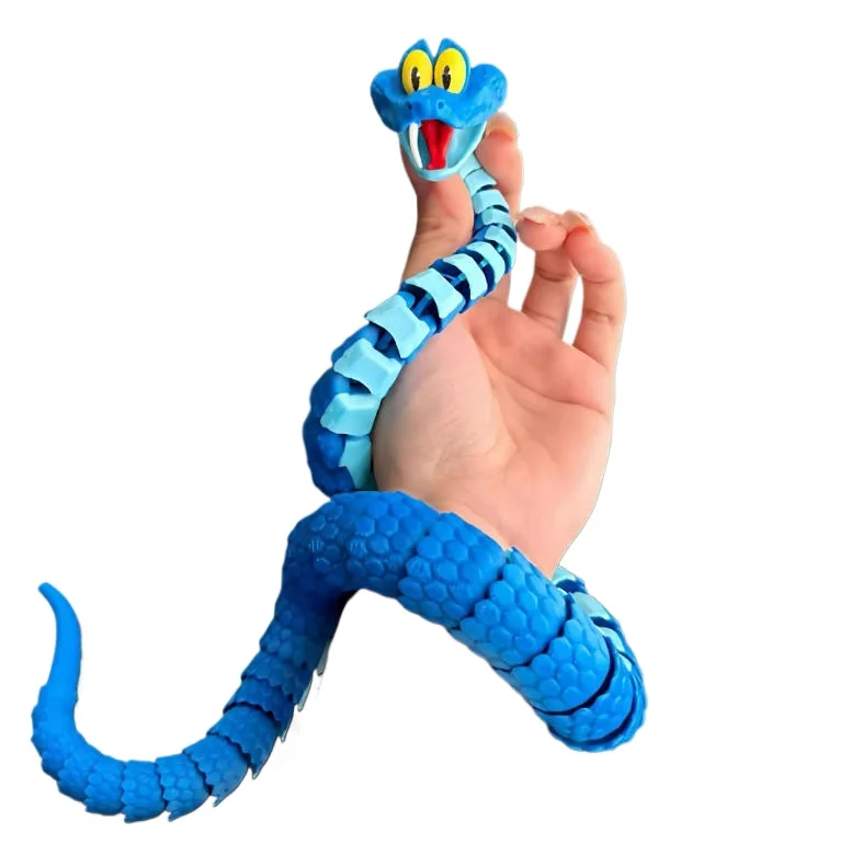 Serpiente Gary de 68cm: serpiente de juguete de simulación articulada Zootopia 2 de Disney, modelo de serpiente impresa en 3d, juguetes para aliviar el estrés, regalo para niños