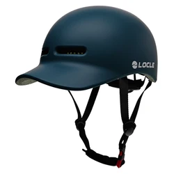 LOCLE Baseball Cap Cycling Helmet Integrally-molded Bicycle Helmet Men Women Teenager Ebike Bike Helmet with Big Visor