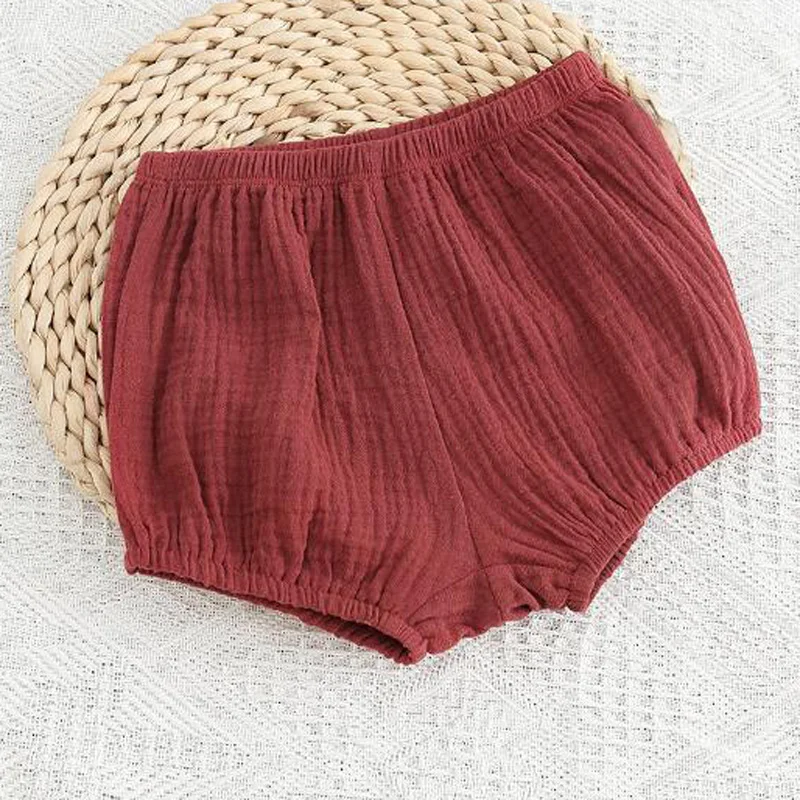 Pantalones cortos finos de verano para niños y niñas, Shorts informales de Color sólido