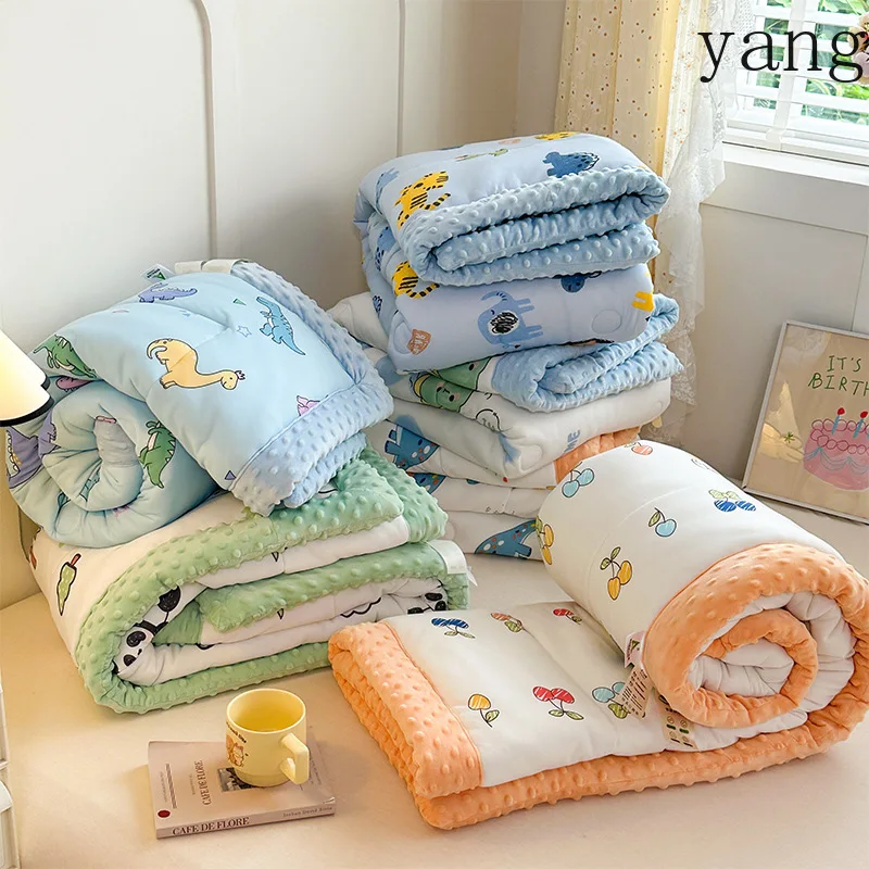 Yjq cartoon bean quilt spring and autumn soybean quilt core cartoon knitted cotton