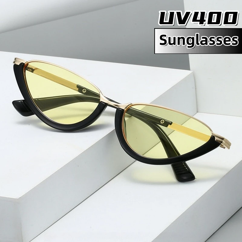 

Women's Triangle Cat Eye Street Photography UV400 Sunglasses Advanced Fashion Trend Travel Beach UV Resistant Shades Glasses