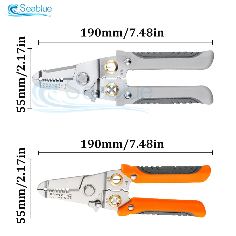 Stripping Pliers Multifunctional Electrician Crimping Pliers Professional Electrician Wire Tool Cable Wire Stripper Wire Tool