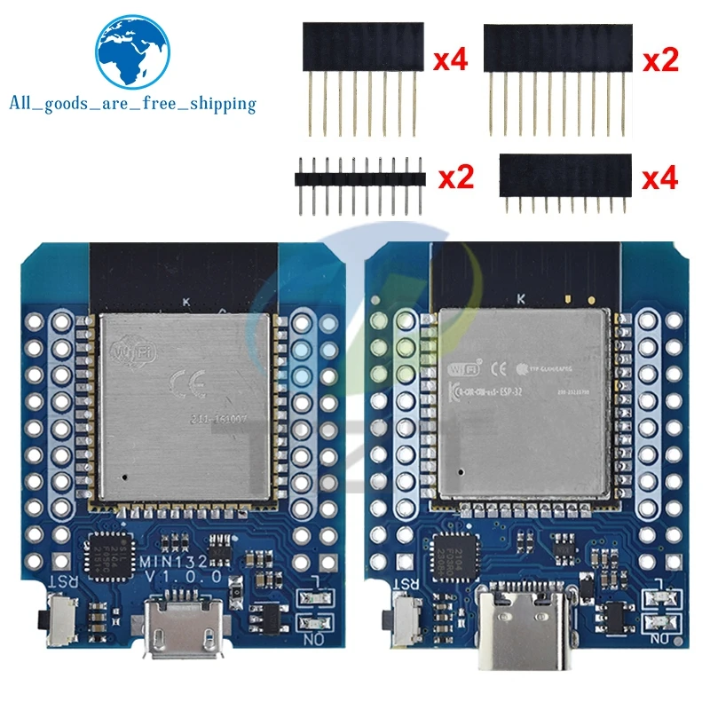 D1 mini esp32 ESP-32 wifi + bluetooth internet das coisas placa de desenvolvimento baseado esp8266 totalmente funcional para arduino esp32