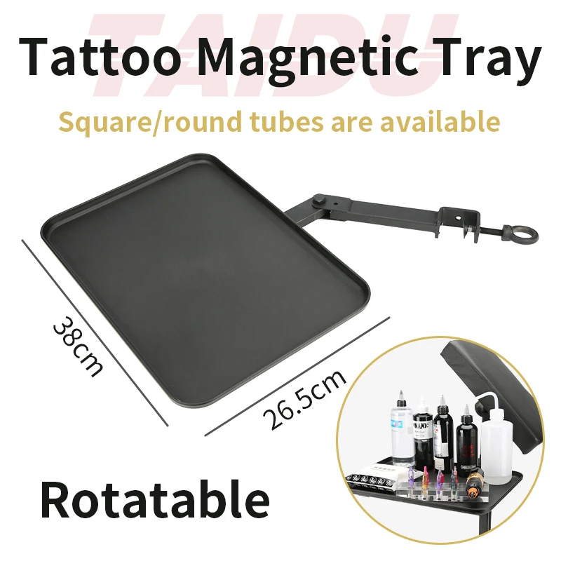 TAIDU Tattoo Magnetic Tray Iron Rotatable For Tattoo Chair Special Tattoo Makeup Tool Detachable Tray Tattoo Equipment