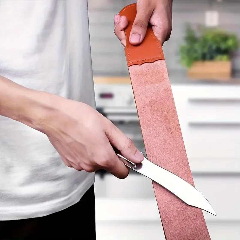 

Barber-Grade Folding Sharpening Strop - Portable, Unscented Razor & Knife Sharpener for Precision Beard Care