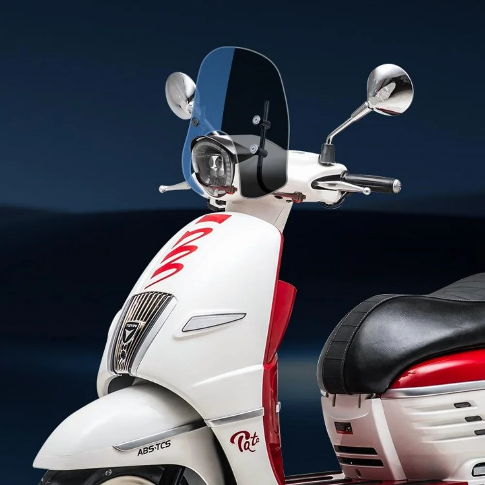 Dedicated HD Wear-resistant Front Windshield Glass For Tianying TA150 Retro Scooter Windproof Protective Windscreen Upgrade Part