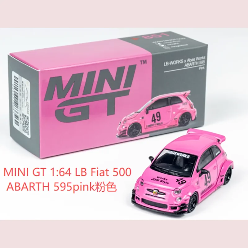 Mini GT 1:64 Scale LB 500 Abarth 595 Alloy Sports Car Model