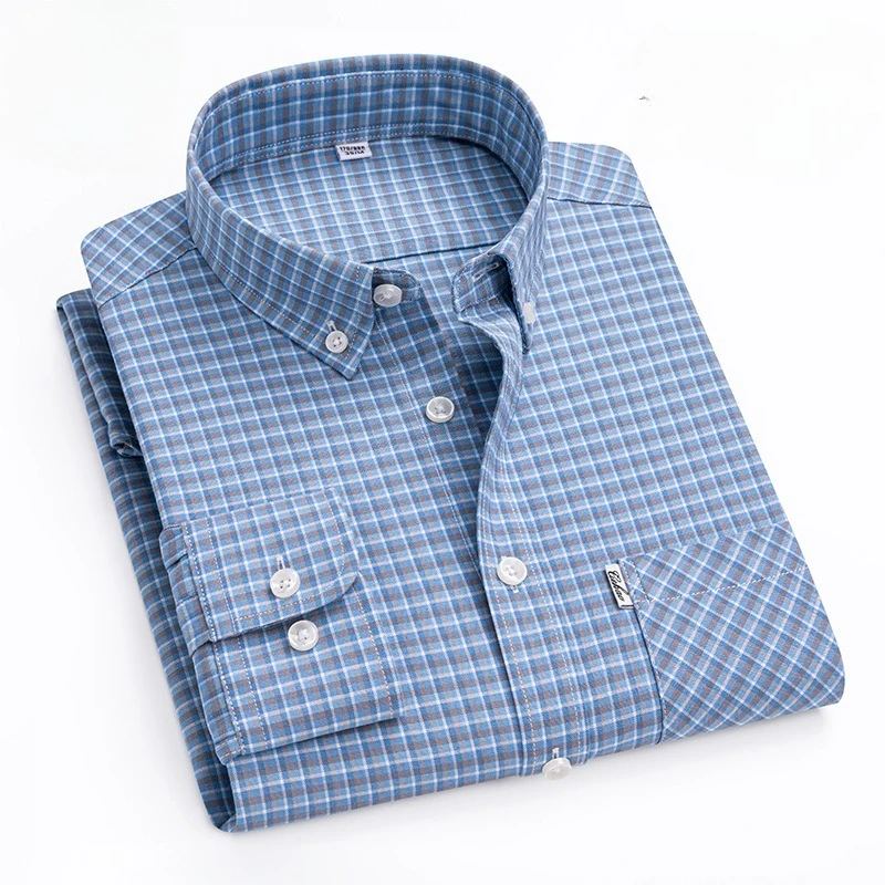 

Classic Striped Solid Color White Work Shirts Man Long Sleeve Cotton 100 Casual 4XL Man Shirt Longsleeve Shirt for Men Slim Fit