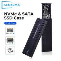 Carcasa para SSD M.2 NVMe SATA, 10 Gbps, Protocolo Único/Dual, M.2 a USB Tipo C 3.1, Carcasa Externa para Disco Duro SSD, Compatible con Clave M/Clave B+M