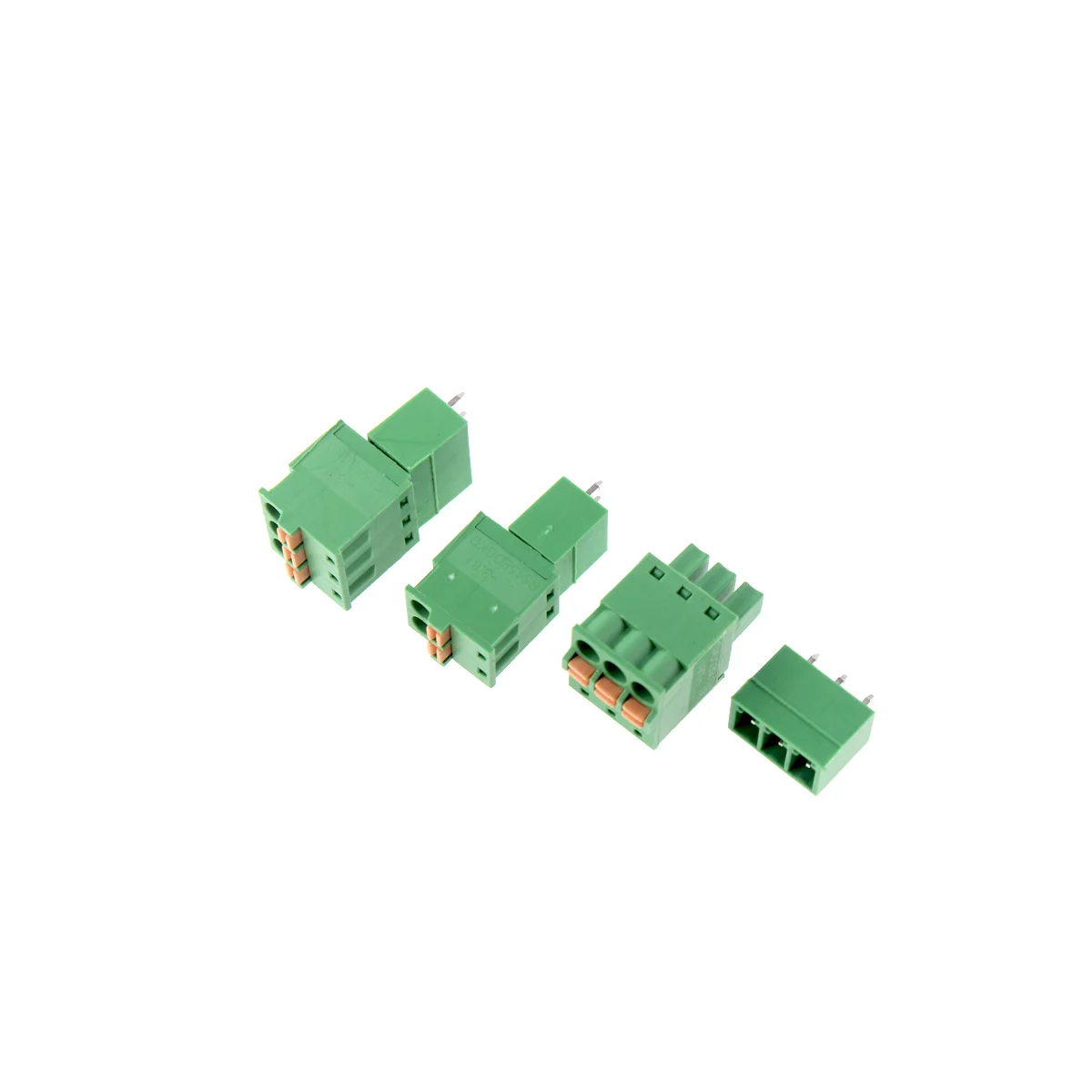 Imagem -05 - Conector Pluggable dos Blocos Terminais do Pwb Encaixe da Mola Screwless Kf15edgkd 8pin 381 Milímetros Peças