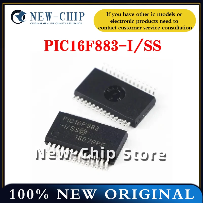 2PCS-50PCS/LOT  PIC16F883-I/SS  SSOP28  Microcontroller chip  New Original  PIC16F883