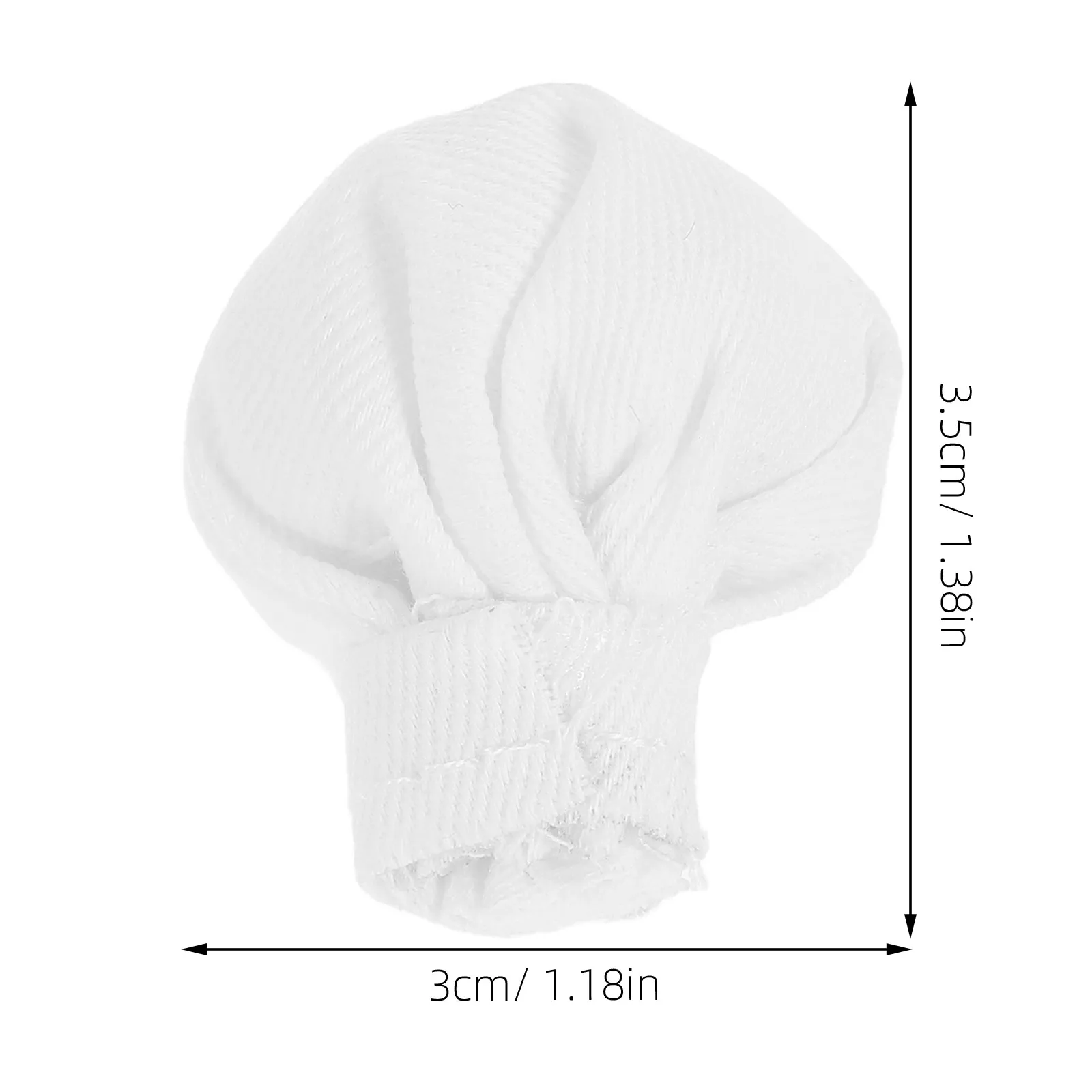 10Pcs Mini Cloth Chef Hats for Crafts Cute Tiny Cooking Chef Hats Miniature Accessories Small Hat Decorations Small Hat