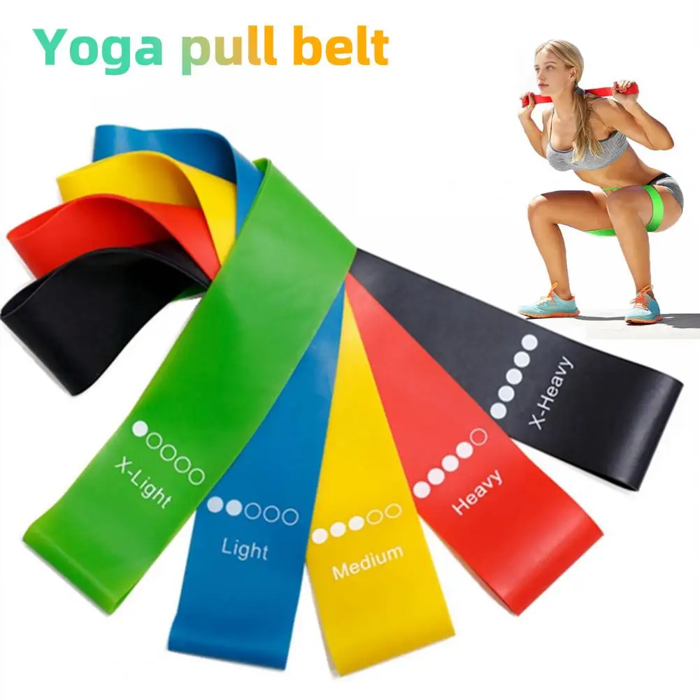 Body Shaping Fitness Tool Elastic Resistance Band for Glute Building Yoga Workout Equipment for Men Women Stretching for Home