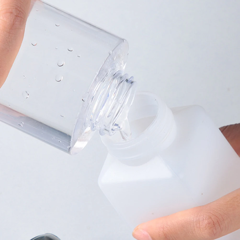 

3Pcs Nail Polish Remover Dispenser Bottles Lockable Pump Portable Leakproof Subpackage Storage Bottle for Travel Home Use