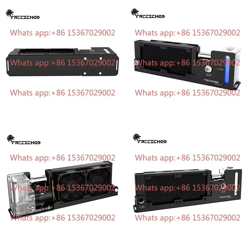 FREEZEMOD Mini Lightweight 3D Printed Mobile Phone Tablet Water Cooling Module SLMZ-Z-T Dual Fan Heat Dissipation System