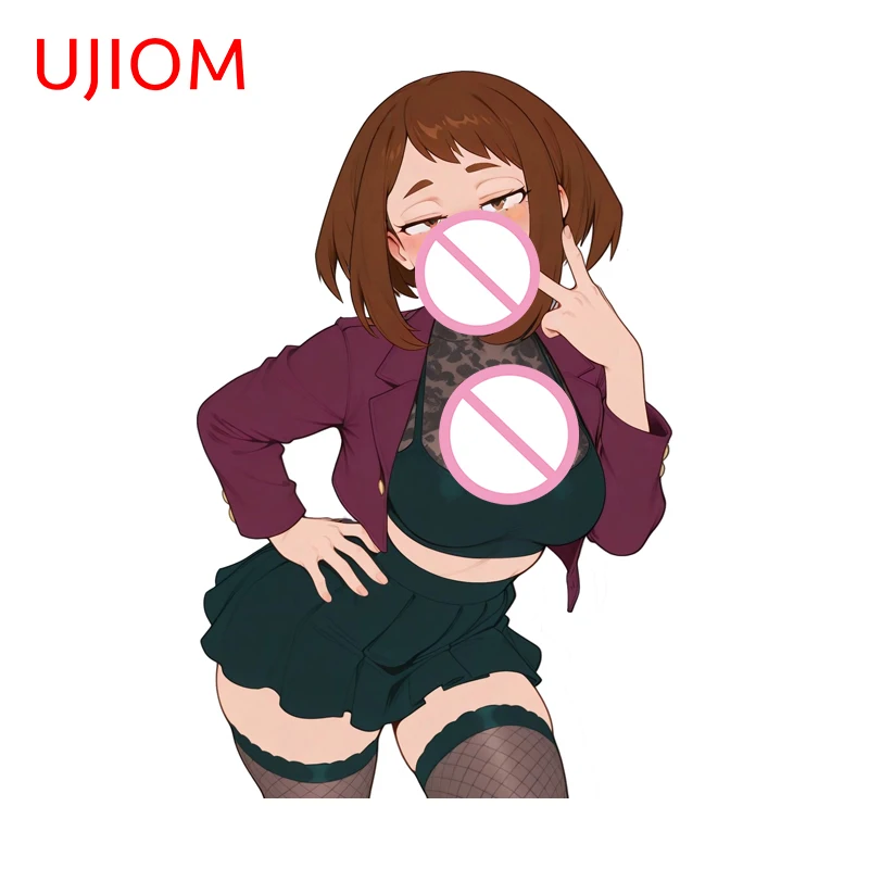 UJIOM Ochaco Uraraka Animelover Wall Sticker Exquisite Tendy Eye Catching Sunscreen PVC Decal Adhesive Creative Stickers