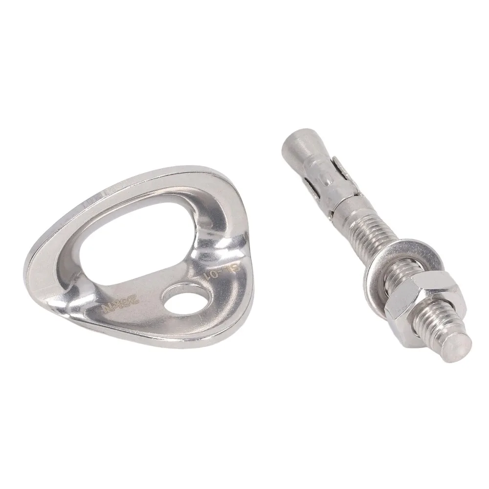 3 Pair Stainless Steel Rock Climbing Bolt Hanger With Screws 3Pair Climbing Bolt Hanger Rock Climbing Bolt Anchor Rock Climbing