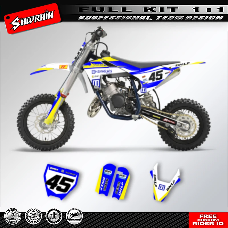

Sawrain Full Set Motorcycle Graphics Decals Stickers Kit for TC50 2017 2018 2019 2020 2021 2022 2023 002