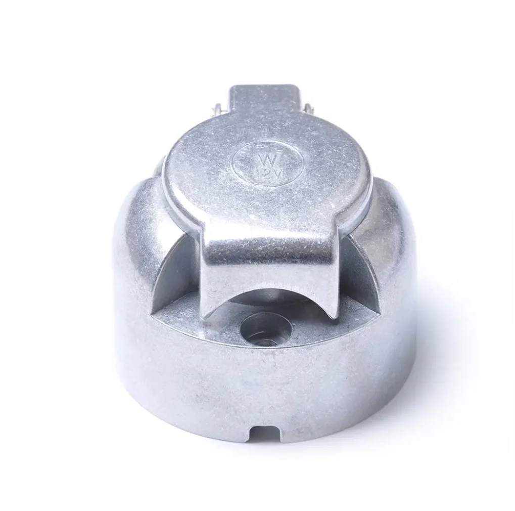 High quality 12V 7-Pin Connector Trailer Socket Heavy-Duty Round Wiring Socket Towbar Towing Caravan Truck Socket For Vehicle