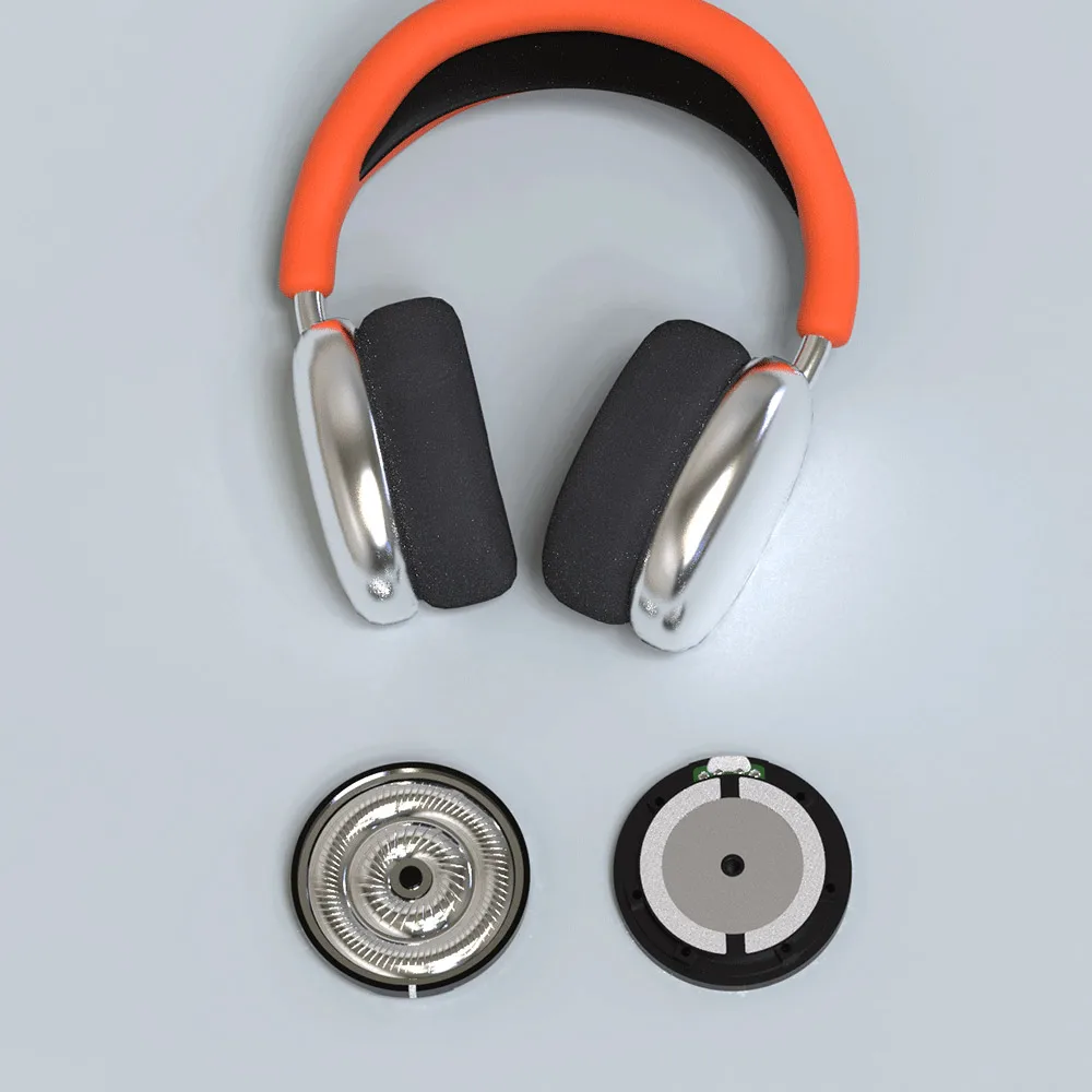 A Pair50mm Aluminium Titanium Diaphragm Dome Hi-Fi Dynamic Driver Unit 32 Ohm 120dB Full-Range High End Ear Headphones HSJ50-19T