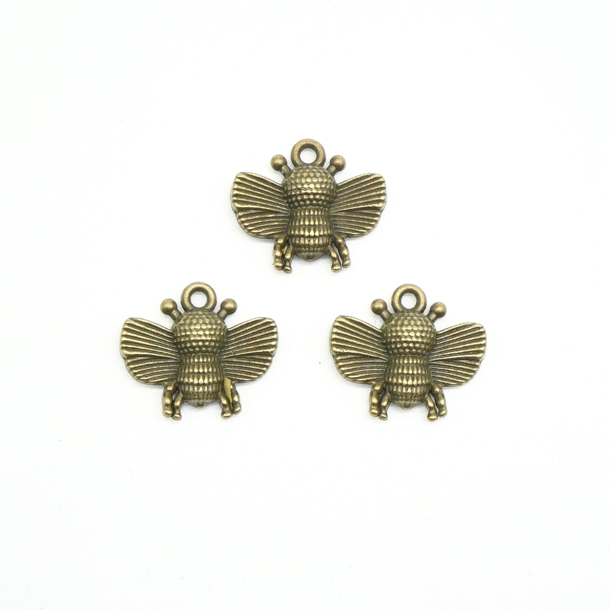 25 Pcs Cute Honeybee Charms 16X14mm Pendants Fit Jewelry Making Diy Handmade Jewelry