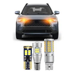 Car LED Bulbs For Toyota Corolla Cross 2022 2023 2024 LED Front Turn Signal Backup License Plate Bulbs Canbus No Error