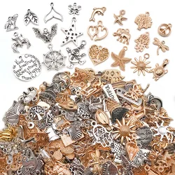 20/30/50pcs Vintage Metal Charms Mixed Random Pendant For DIY Bracelet Neacklace Earrings Accessories Jewelry Making Findings