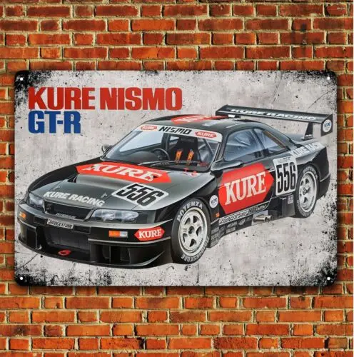 Gt-R Kure Nismo Rennwagen Metallposter - 20x30cm Garagen-Blechschild aus Aluminium