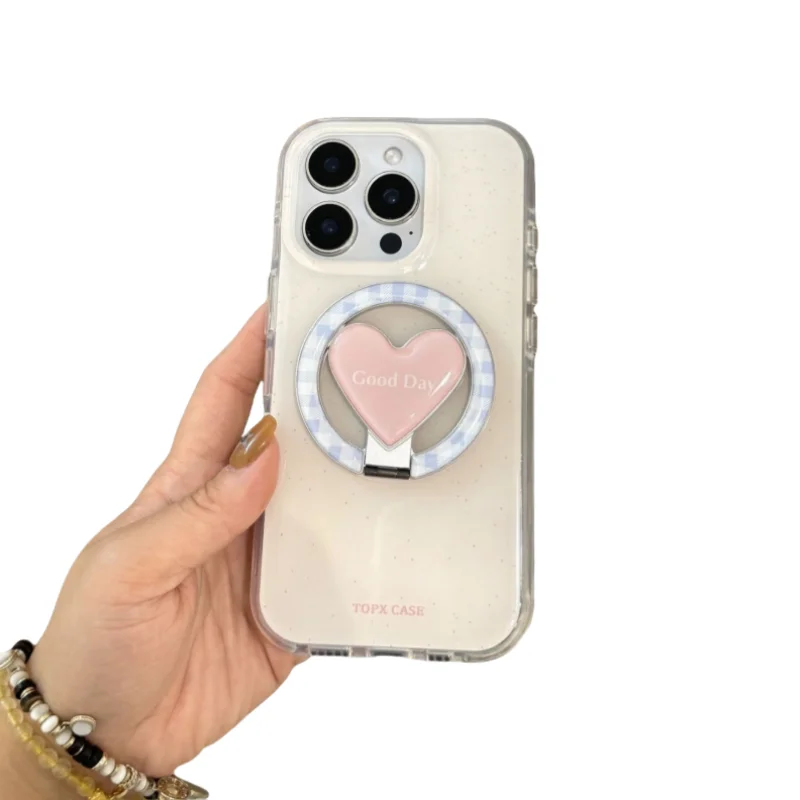 

Love Kickstand Magnetic Phone Case For iPhone 16 15 14 13 Pro Max Full Cover