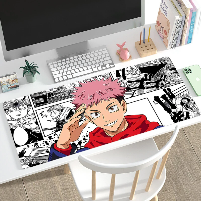 Mouse Pad Gamer Home HD Large Desk Mats Mouse Mat MousePads Jujutsu Kaisen Laptop Anti-slip Gamer Natural Rubber Carpet Mice Pad