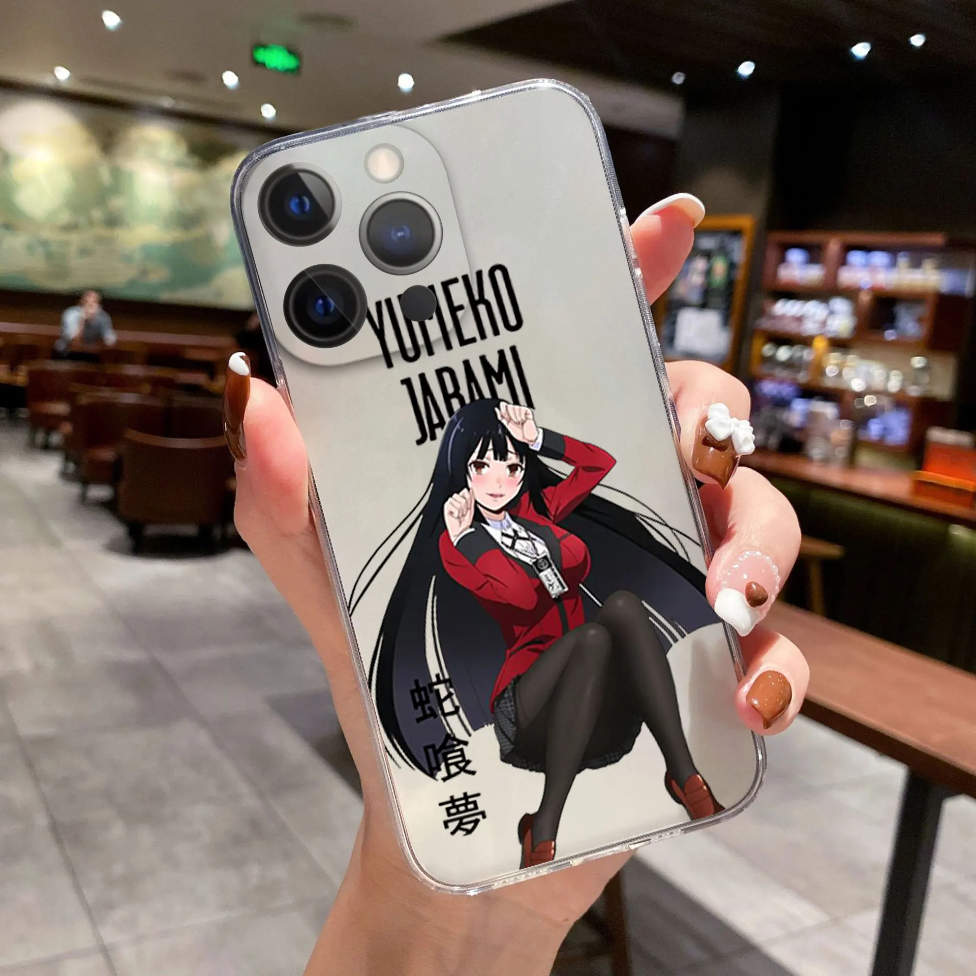 Cute Anime Kakegurui Jabami Yumeko Phone Cover For iPhone 11 12 13 14 15 16 Pro Max 14 15 16 Plus 13 Mini Soft Silicone Case