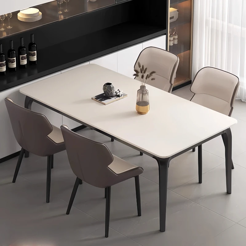 

Japanese Italian Dining Tables Wooden Black Dinette Luxury Dining Tables Modern Wood Mesas De Restaurante Home Furniture