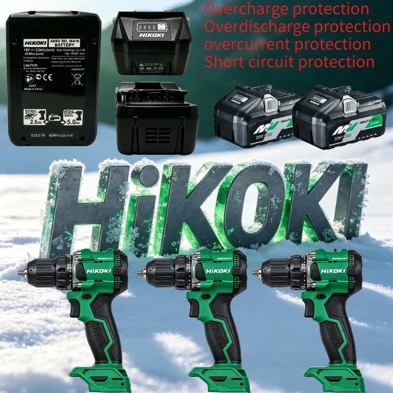 Hitachi 18V 8Ah Lithium Battery,Memoryless Effect,As You Charge,you Can Use It,fit BSL36A18 BSL36B18,for Hitachi Cordless Drill