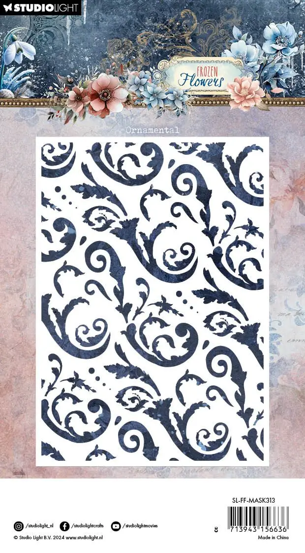 Frozen flowers Snowdrop Blossoms Ornamental Metal Cutting Dies Silicone Stamps Scrapbooking Stencil Photo Album Card DIY Paper