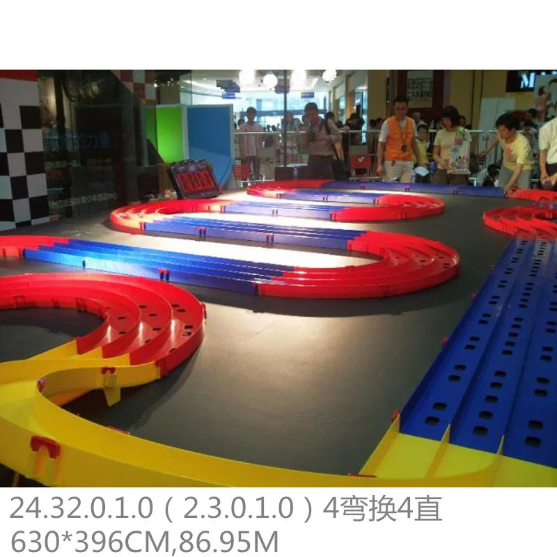Mini 4WD Technology Class Competition Assembled Track 1:32 4WD DIY Track Model Car Racing