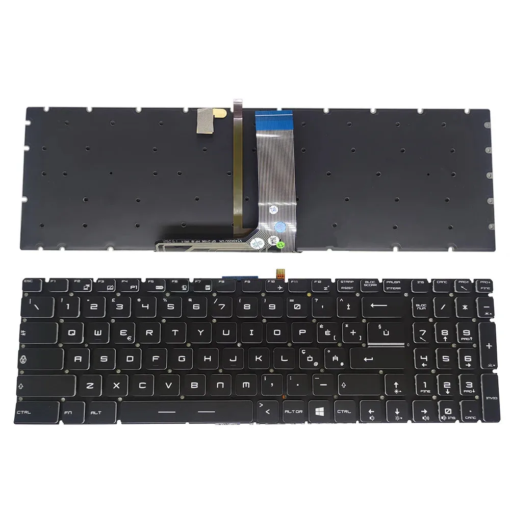 

For MSI GS60 GS70 GL62 GL62M GT72 V143422GK1 Italian IT white backlit keyboard