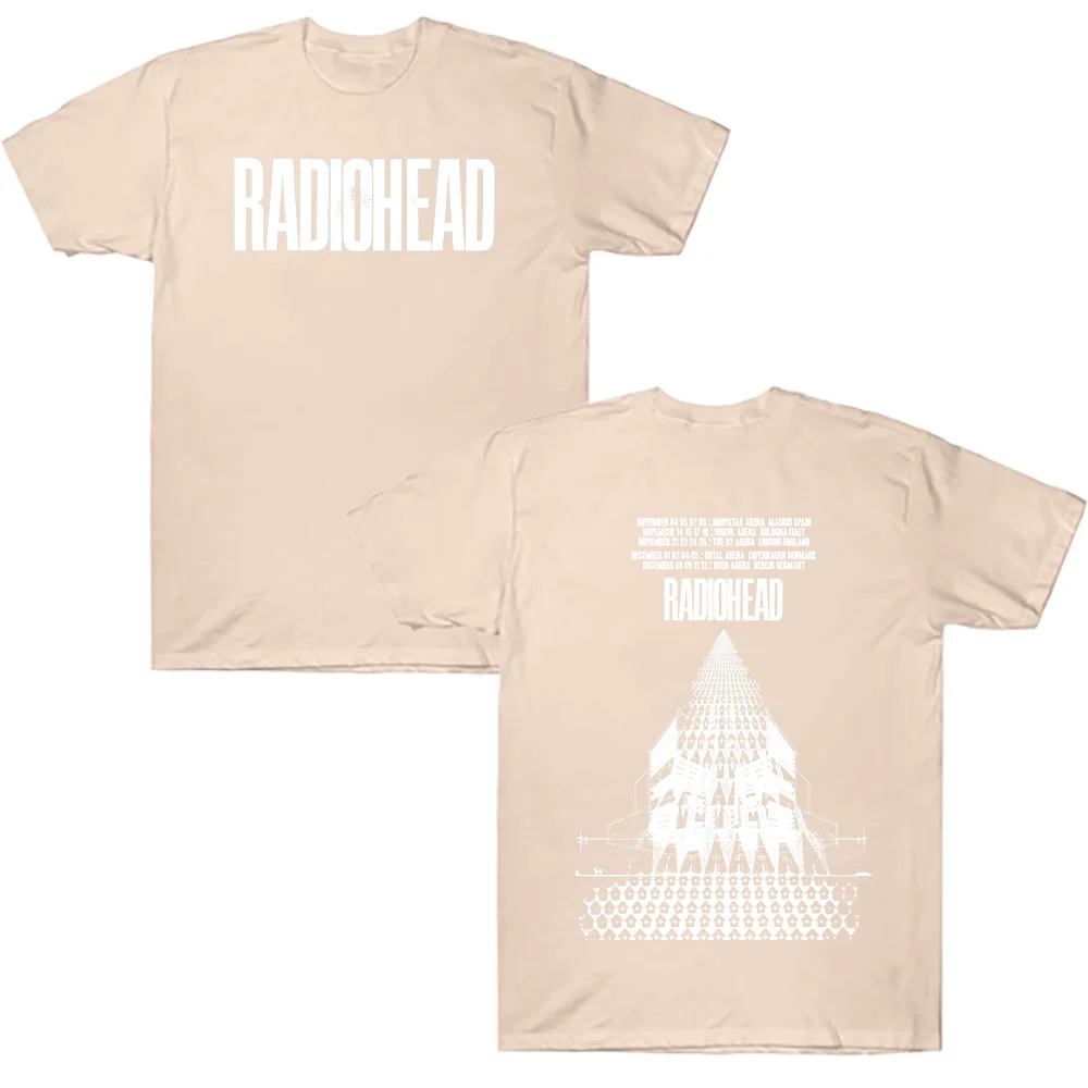 Radiohead Return To The Road European Tour T-Shirts Mode Baumwoll-T-Shirt Sommer Neu Harajuku Männer Frauen Streetwear Punk Trendy – Detail 5